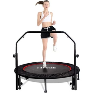 FirstE 48" Foldable Fitness Trampolines, Rebound Recreational Exercise